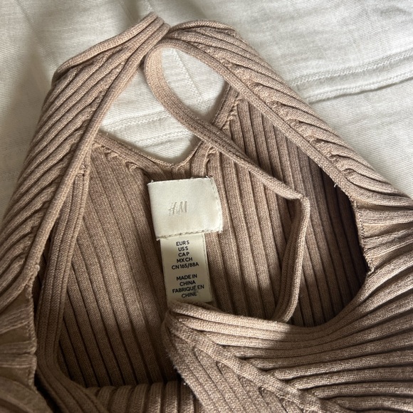 H&M Beige Ribbed Camisole - Picture 4 of 6